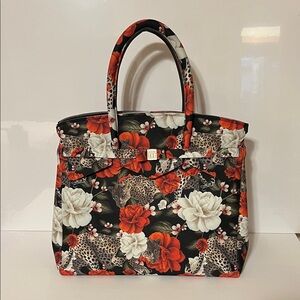 Save My Bag. Model Miss Lycra.  Leopard and Floral Print. NWOT. Bought in Italy